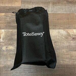 Tote Savvy Black Mini diaper pad changing station Crossbody Bag Organizer Strap